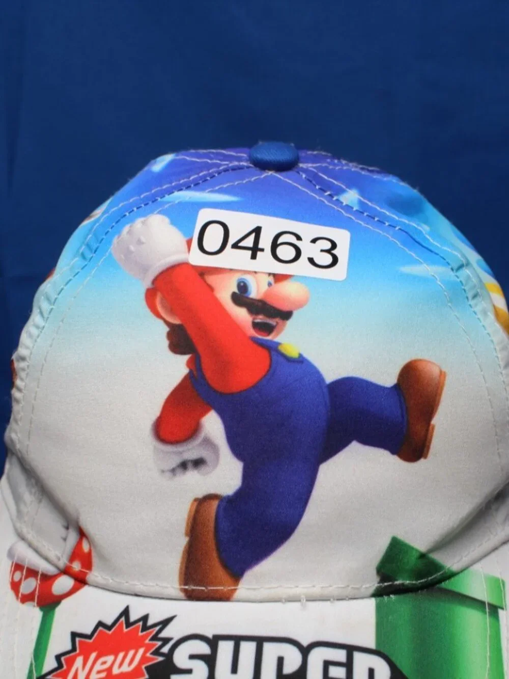 Super Mario Bros Nintendo Wii Promo All Over Print Hat Cap Luigi Yoshi YOUTH